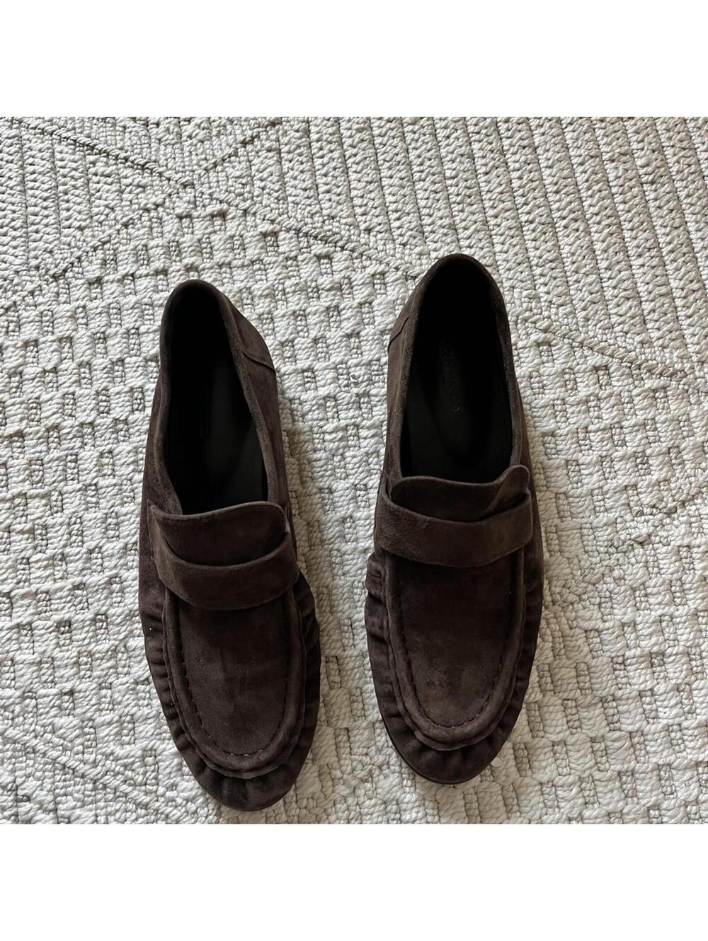 Tony Bianco Gatsby Loafer in Espresso Suede - Picture 3 of 6